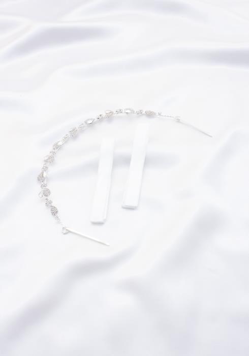 HEART PATTERN RHINESTONE BRIDAL VINE
