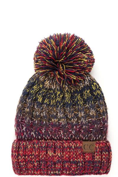 CC CUFFED BEANIE WITH WARM LINING INSIDE