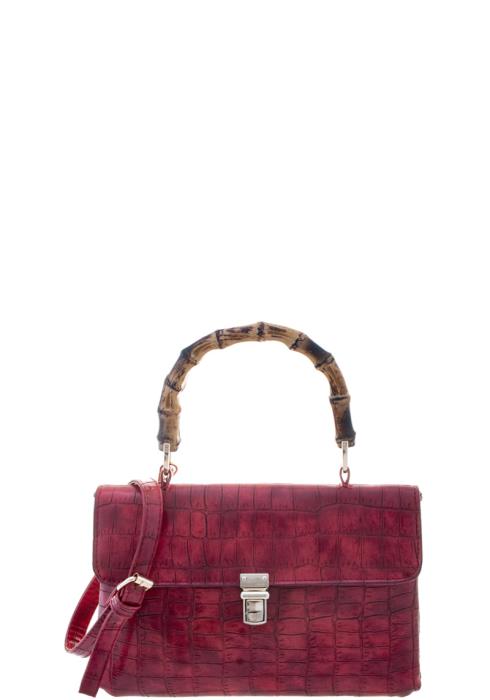 STYLISH CROC CLIP CHIC CLUTCH CROSSBODY BAG