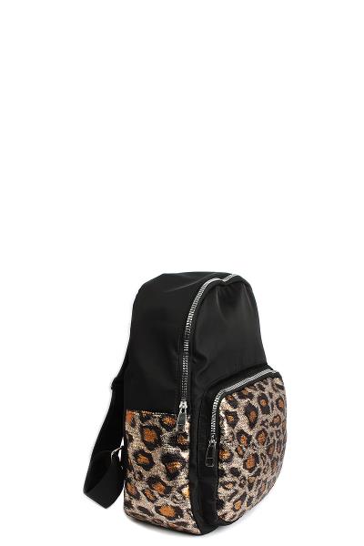 ANIMAL LEOPARD PRINT BACKPACK