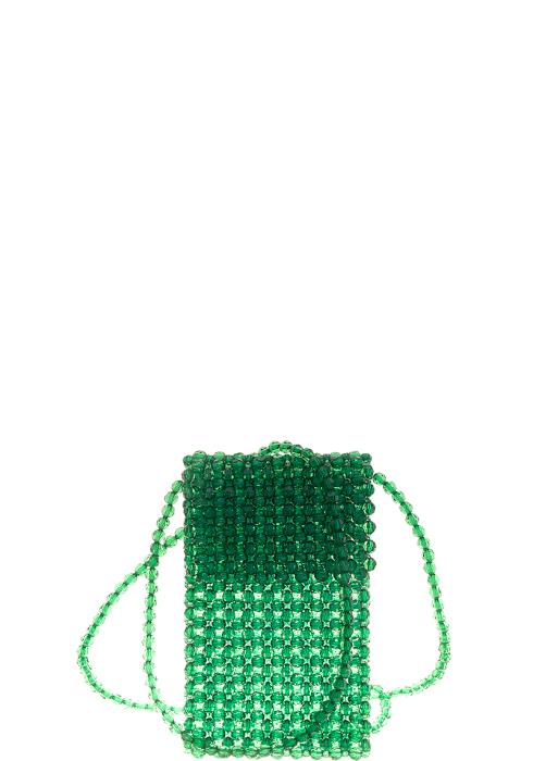DESIGNER BEADED SMALL CROSSBODY CELLPHONE CROSSBODY PURSE