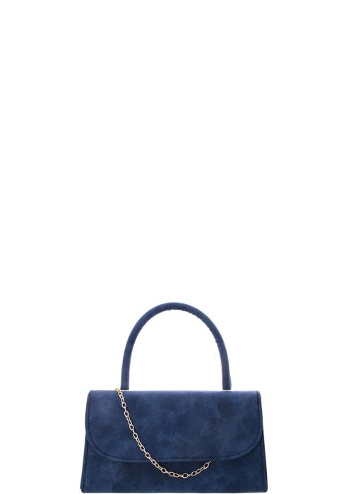 FASHION SMOOTH SMOKY DESIGN CHAIN HANDLE SATCHEL BAG