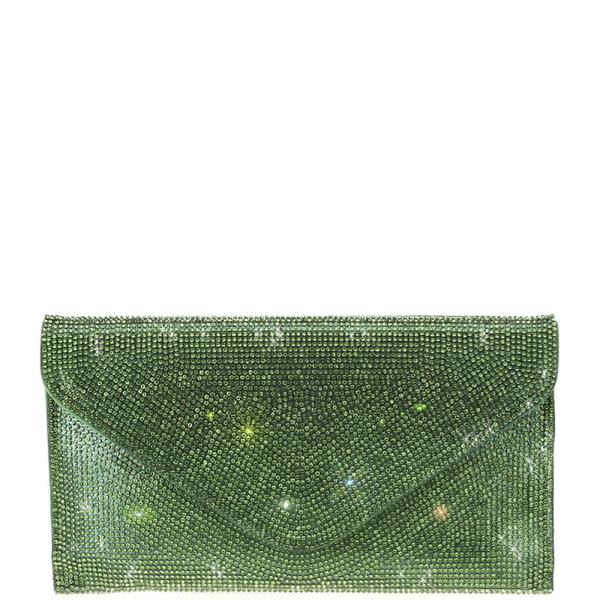 FULL CRYSTAL ENVELOP EVENING CLUTCH BAG