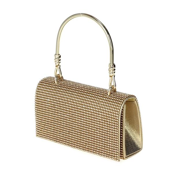 FASHION RHINESTONE EAST WEST MINI CLUTCH BAG