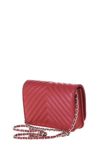 SMOOTH CHEVRON QUILTED CLUTCH CROSSBODY BAG