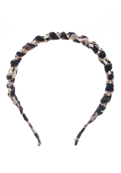 LEOPARD WRAP METAL CHAIN HEADBAND