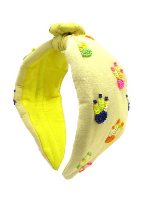 FASHION WIDE SPANGLE EMBROIDERY HEADBAND
