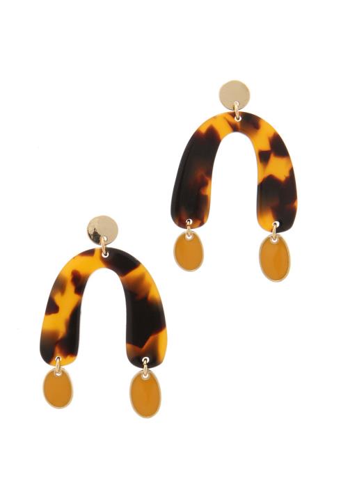 ACETATE DROP EARRING