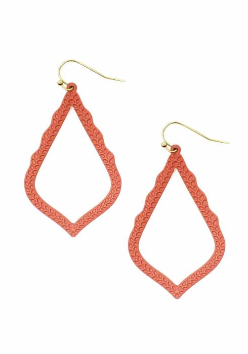 MOROCCAN SHAPE METAL DROP EARRING