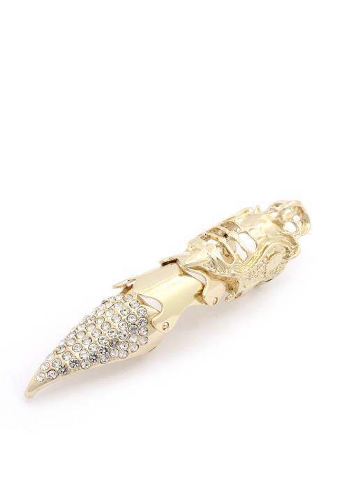 RHINESTONE FINGER RING
