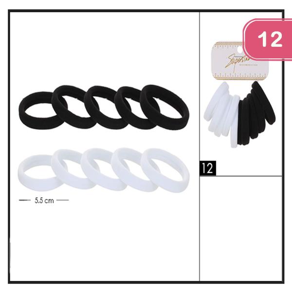 FASHION HAIR TIE SET (12 UNITS)