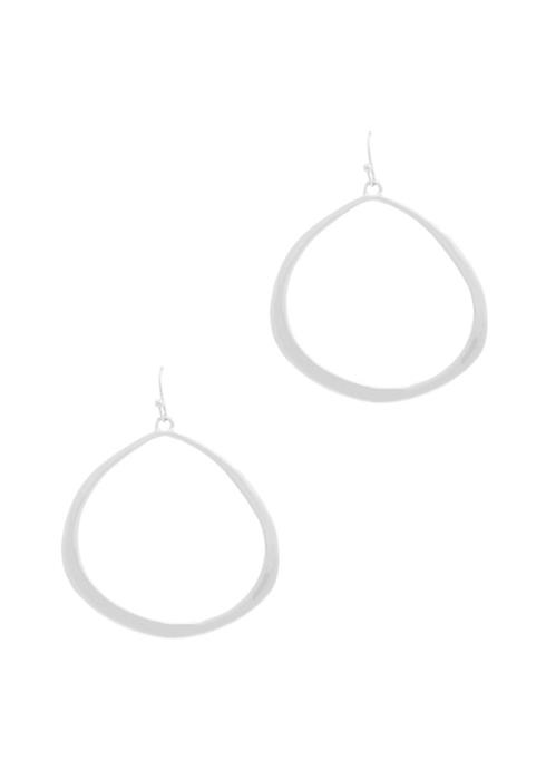 METAL UGLY TEARDROP HOOK EARRING