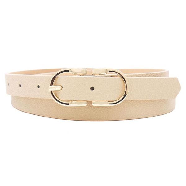 STYLISH SKINNY CLASSIC DOUBLE BUCKLE BELT