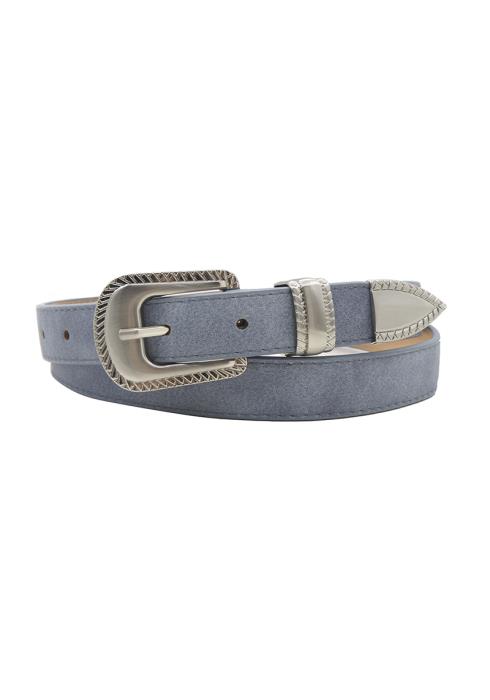 FAUX LEATHER JEAN BELT