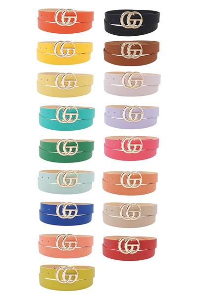 STYLISH BUCKLE ACCENT BELT