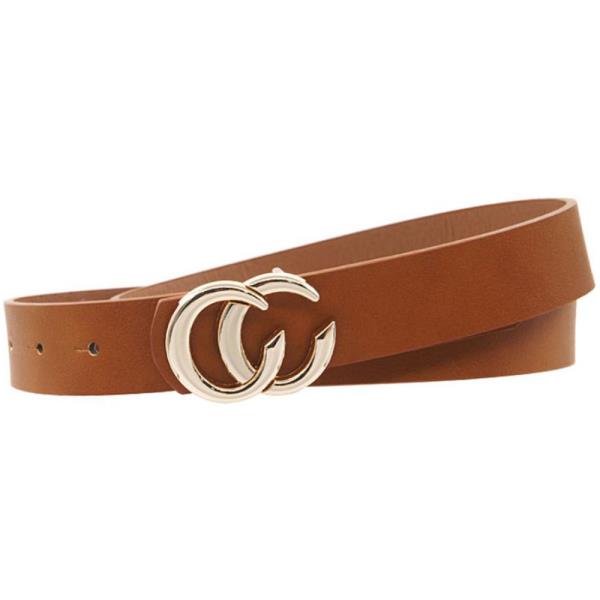 METAL BUCKLE PU LEATHER BELT