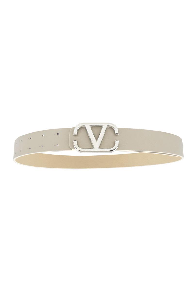 METAL V BUCKLE BELT