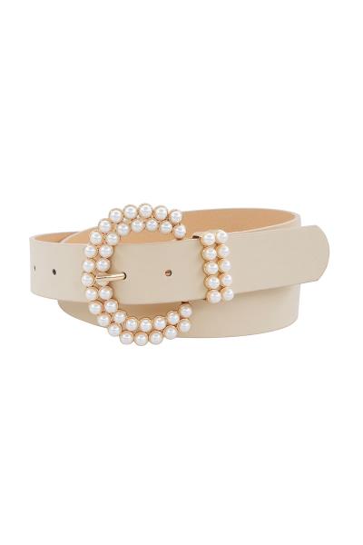 MODERN MULTI PEARL ACCENT BELT