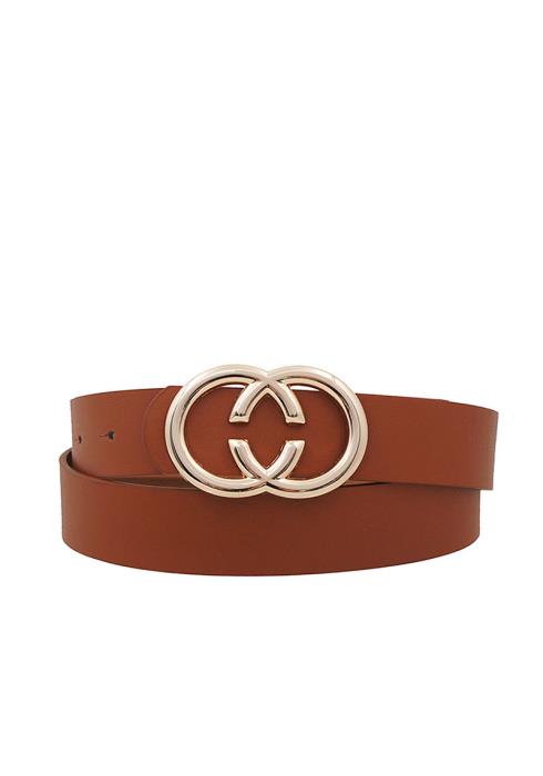 PLUS SIZE TRENDY DOUBLE RING BUCKLE BELT