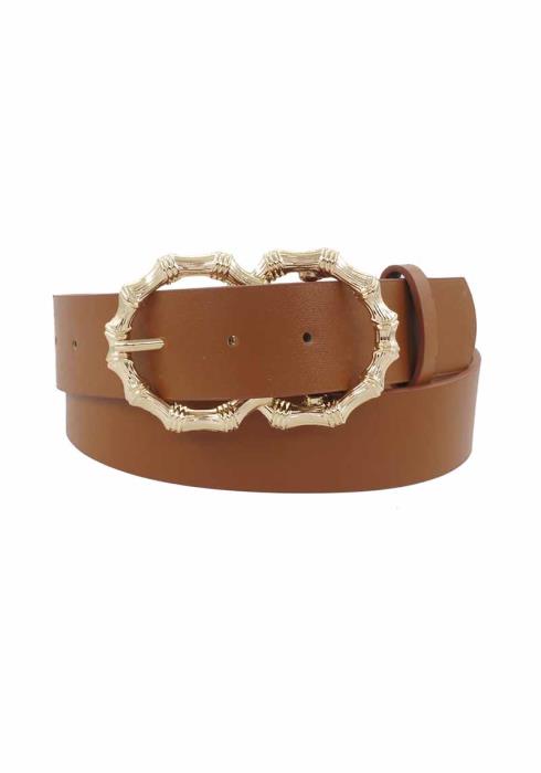 STANDARD BELT WITH BAMBOO DOUBLE CIRCLE BUCKLE
