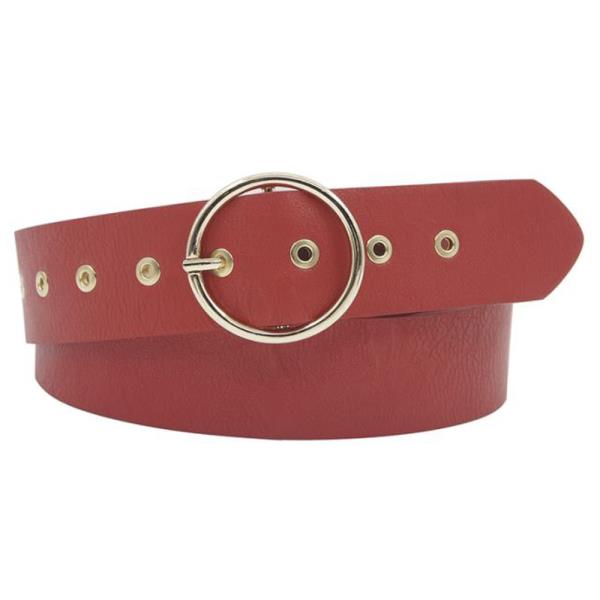 MINI GROMMET STRAP CIRCLE BUCKLE BELT