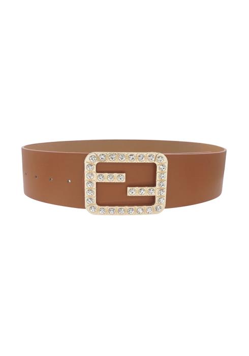 METAL RHINESTONE BUCKLE BELT