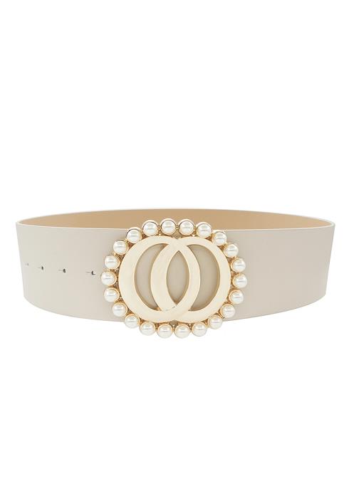 FASHION DOUBLE JOINED ROUND PEARL STYLE BELT