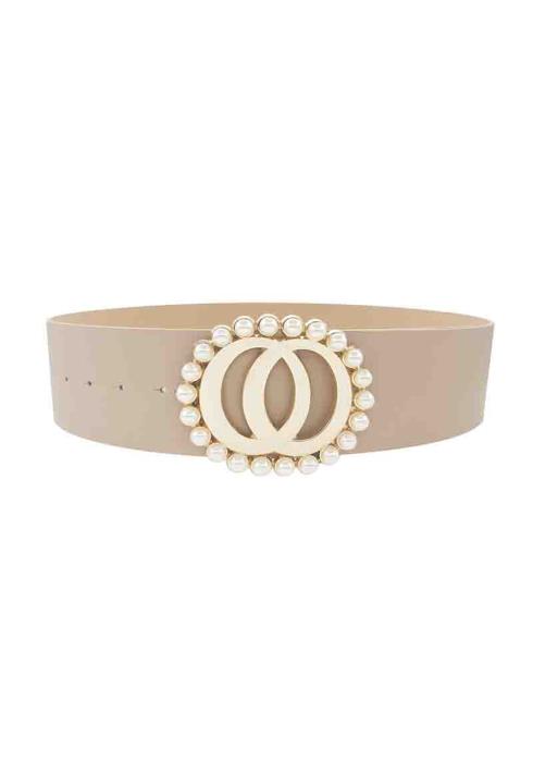 FASHION DOUBLE JOINED ROUND PEARL STYLE BELT