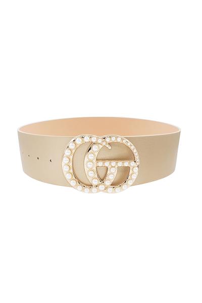 STYLISH MULTI PEARL BUCKLE BELT