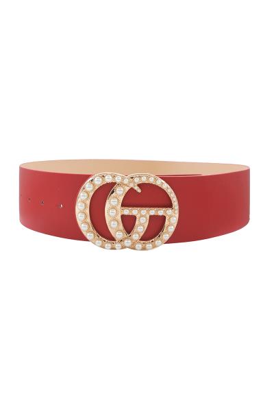 STYLISH MULTI PEARL BUCKLE BELT