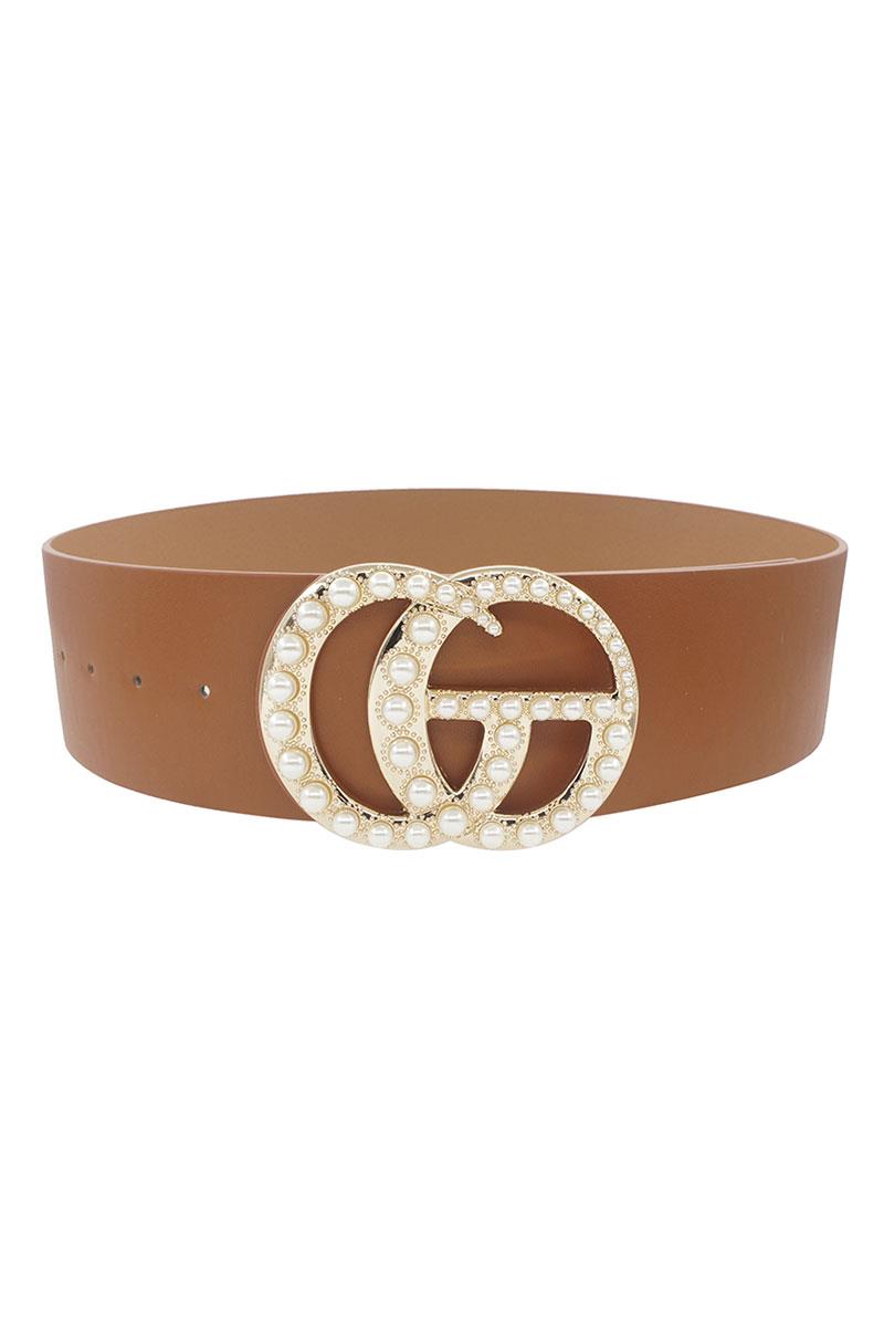 PEARL PAVE GO BUCKLE BELT