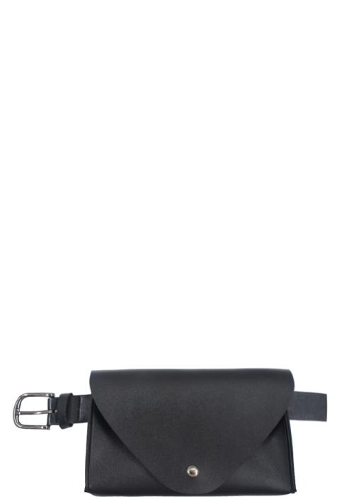 PLAIN SMOOTH FAUX LEATHER BELT BAG
