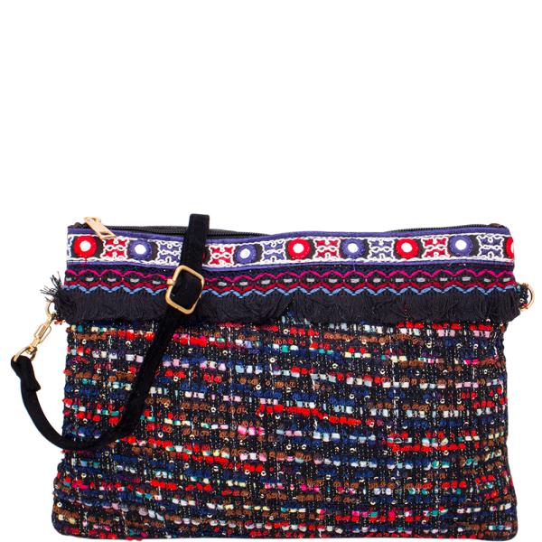 FASHION BOHO TEXTURE CROSSBODY BAG