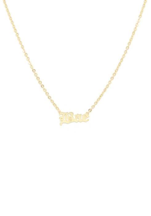 SODAJO BAE LETTER METAL NECKLACE
