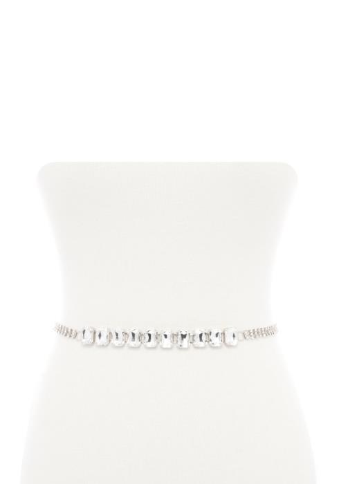 MULTI REMSTONE 2 LINE RHINESTONE BELT