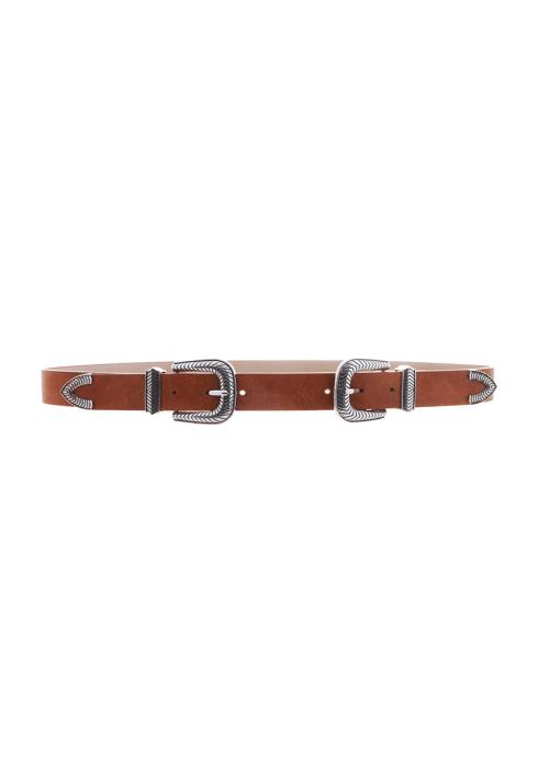 WESTERN STYLE DOUBLE BUCKLE BELT