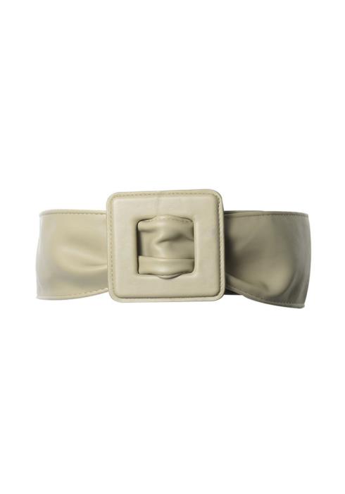 FAUX LEATHER SQUARE BUCKLE SOFT BELT