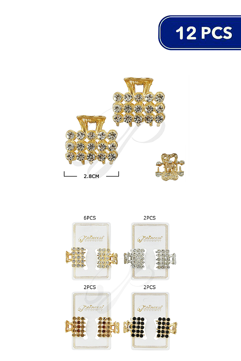 FASHION HAIR CLAW 2 PC SET (12 UNITS)