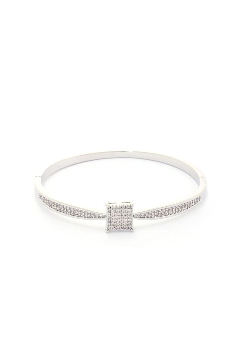 CUBIC ZIRCONIA CUBE BRACELET