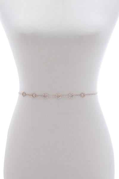 FASHION ROUND RHINESTONE BELT