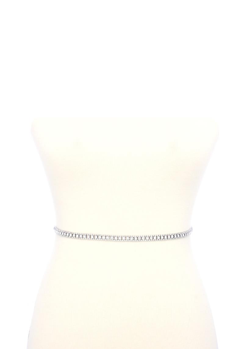 THIN RHINESTONE BELT