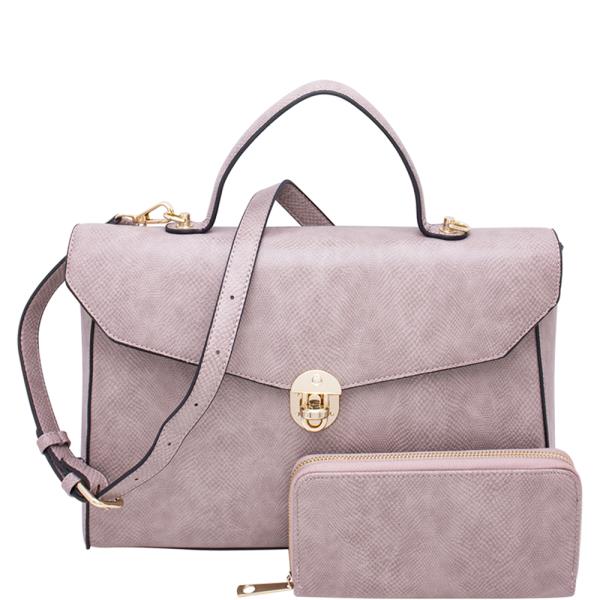 2IN1 TRENDY SATCHEL W WALLET SET