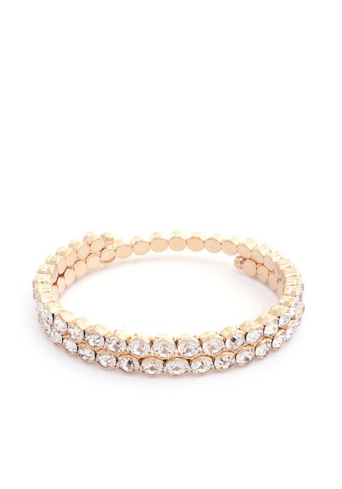RHINESTONE WRAP BRACELET