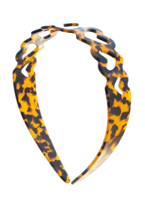 ACETATE HEART HOLE HEADBAND