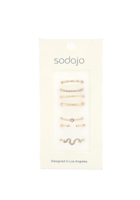 SODAJO SNAKE RHINESTONE RING
