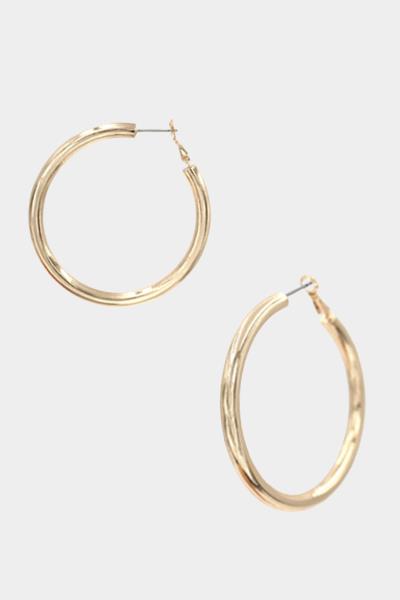 BASIC METAL HOOP EARRING