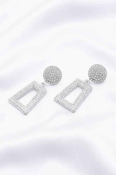 RHINESTONE POST EARRING