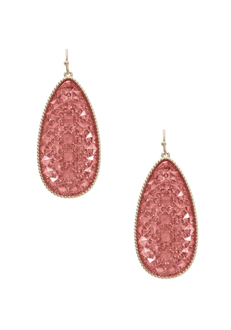 BLING BLING TEARDROP HOOK EARRING