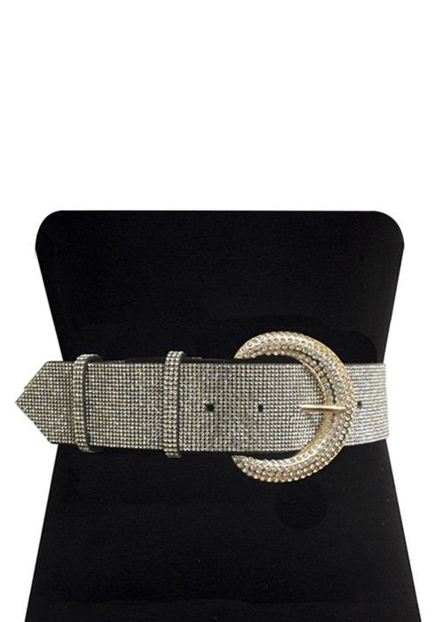 RHINESTONE WIDE BELT
