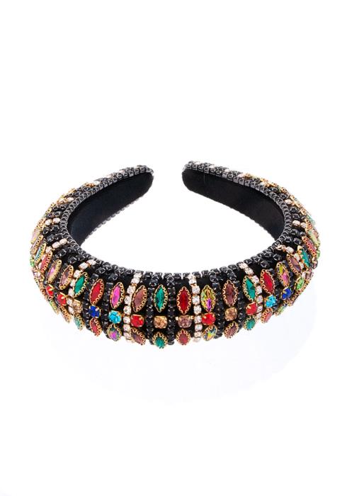 FASHION MULTI COLOR GEOMETRIC GEM SHAPE HEADBAND